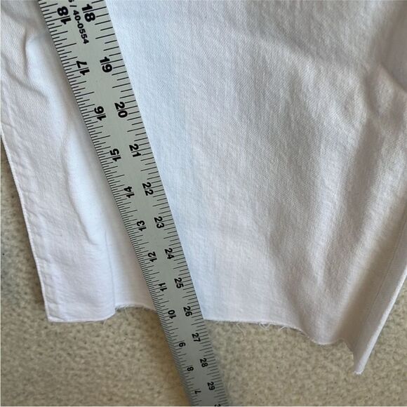 J Crew Slim Wide Leg Jeans Womens Size 32 White - Picture 10 of 15